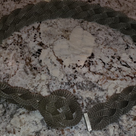 Sarah Cavender Metalworks Silver Mesh Belt, XLNT!